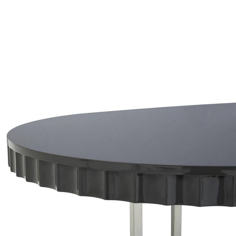 Genoa Dining Table - 6 Seater - 180cm - Oval - Grey