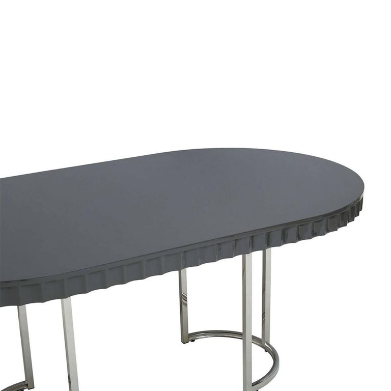 Genoa Dining Table - 6 Seater - 180cm - Oval - Grey