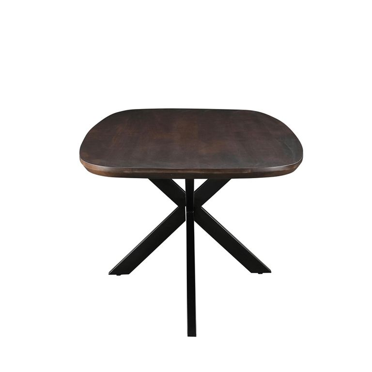Jesper Dining Table - 180cm - 8 Seater - Star Base - Chestnut - Mango Wood