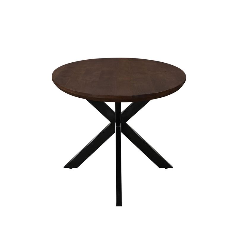 Jesper Dining Table - 210cm - 8 Seater - Oval - Star Base - Chestnut - Mango Wood