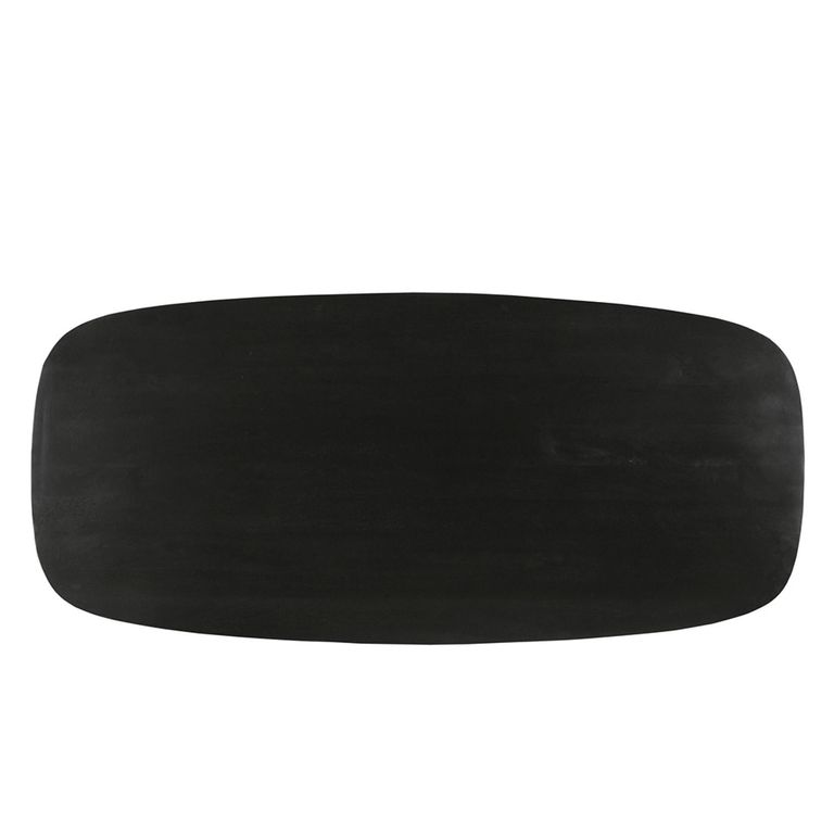 Jesper Dining Table - 210cm - 8 Seater - Star Base - Black - Mango Wood