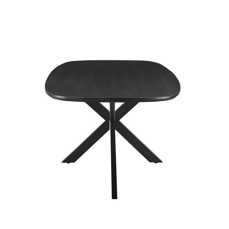Jesper Dining Table - 230cm - 10 Seater - Star Base - Black - Mango Wood