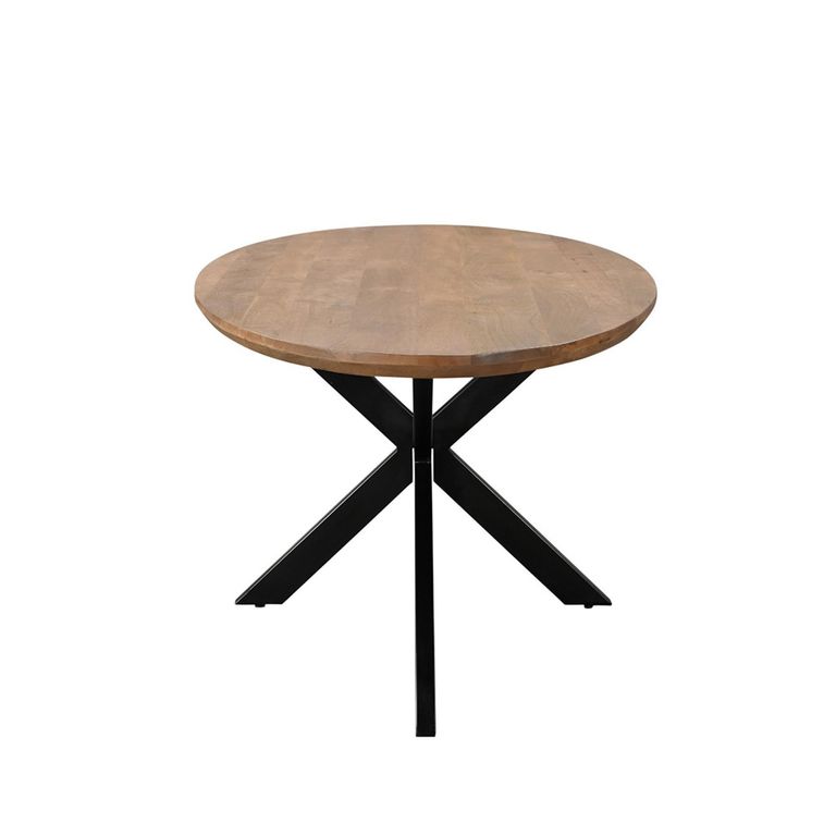 Jesper Dining Table - 240cm - 10 Seater - Oval - Star Base - Natural - Mango Wood