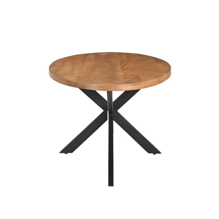 Rocky Dining Table - 240cm - 10 Seater - Oval - Star Base - Natural - Mango Wood