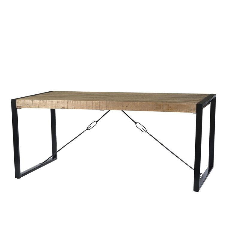 Nairobi Dining Table - 140cm - 4 Seater - U Legs - Natural - Rustic Mango Wood