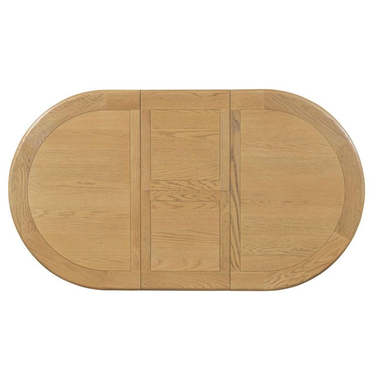Dorchester Extending Dining Table - 120cm-160cm - 4-6 Seater - Oval - Rustic Oak
