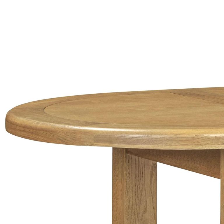 Dorchester Extending Dining Table - 120cm-160cm - 4-6 Seater - Oval - Rustic Oak