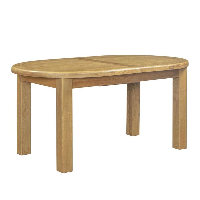 Dorchester Extending Dining Table - 160cm-200cm - 6-8 Seater - Oval - Rustic Oak