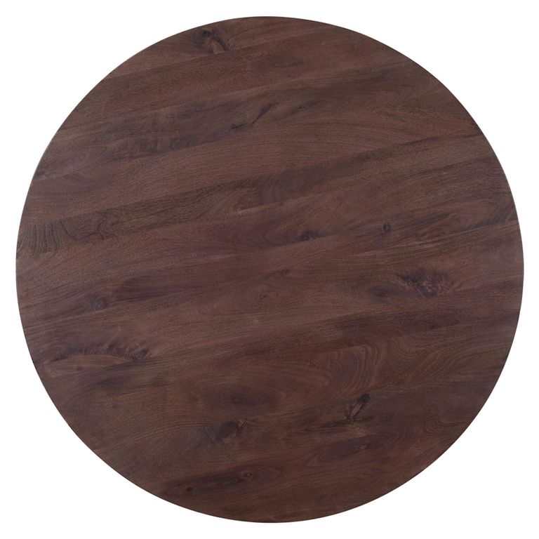 Baldwin Dining Table - 130cm - 4 Seater - Round - Pedestal - Mango Wood
