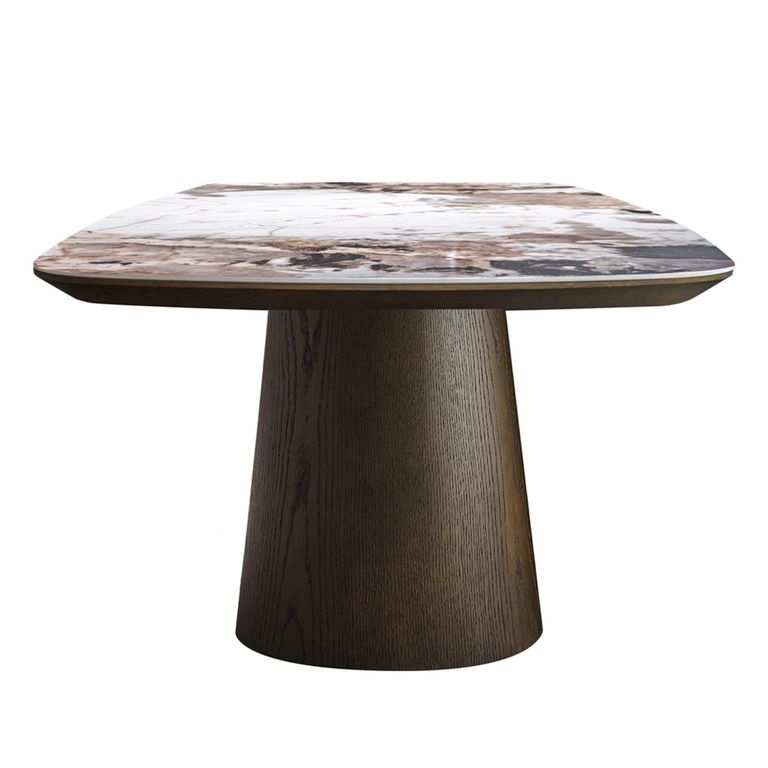 Langford Dining Table - 200cm - 8 Seater - Pedestal - Ceramic