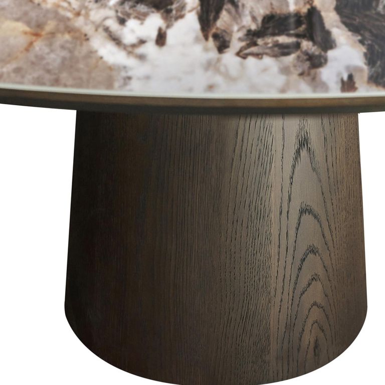 Langford Dining Table - 200cm - 8 Seater - Pedestal - Ceramic