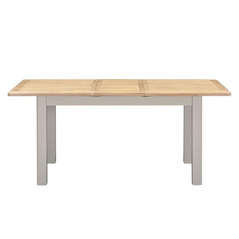 Windermere Painted Butterfly Extending Dining Table - 140cm-180cm - 6-8 Seater - Oyster Grey