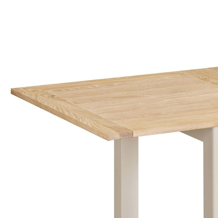 Windermere Painted Flip Top Dining Table - 85cm-170cm - 4-6 Seater - Square - Oyster Grey