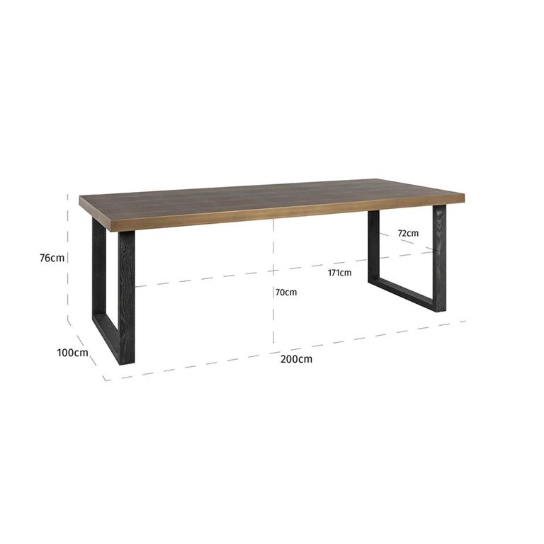 Bloomville Shagreen 8 Seater Dining Table - 200cm
