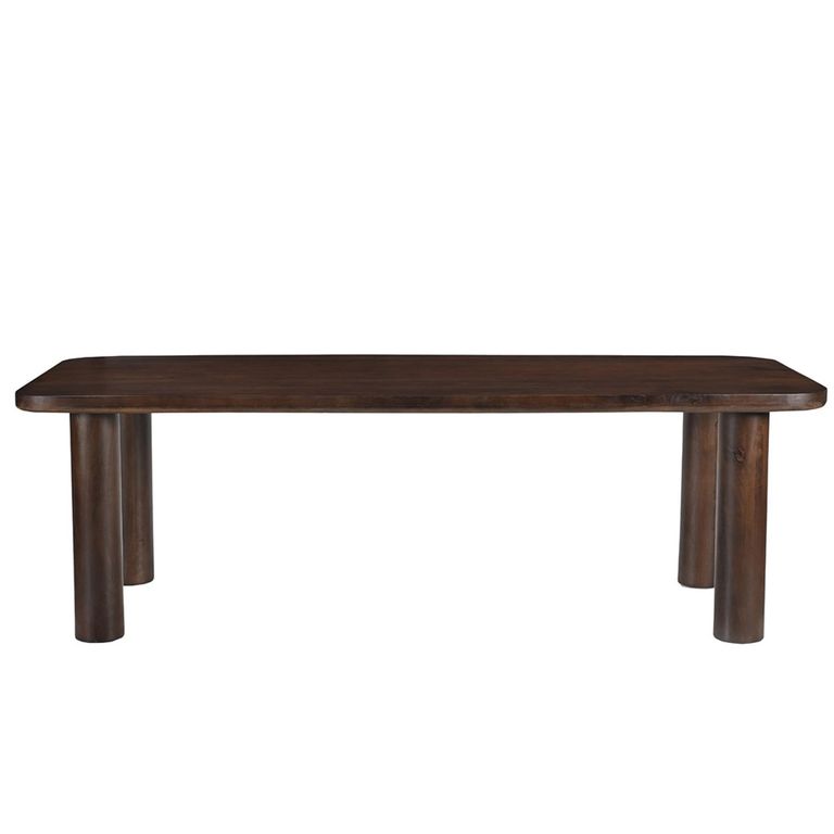 Brix Badou Dining Table - 240cm - 10 Seater - Chestnut - Mango Wood