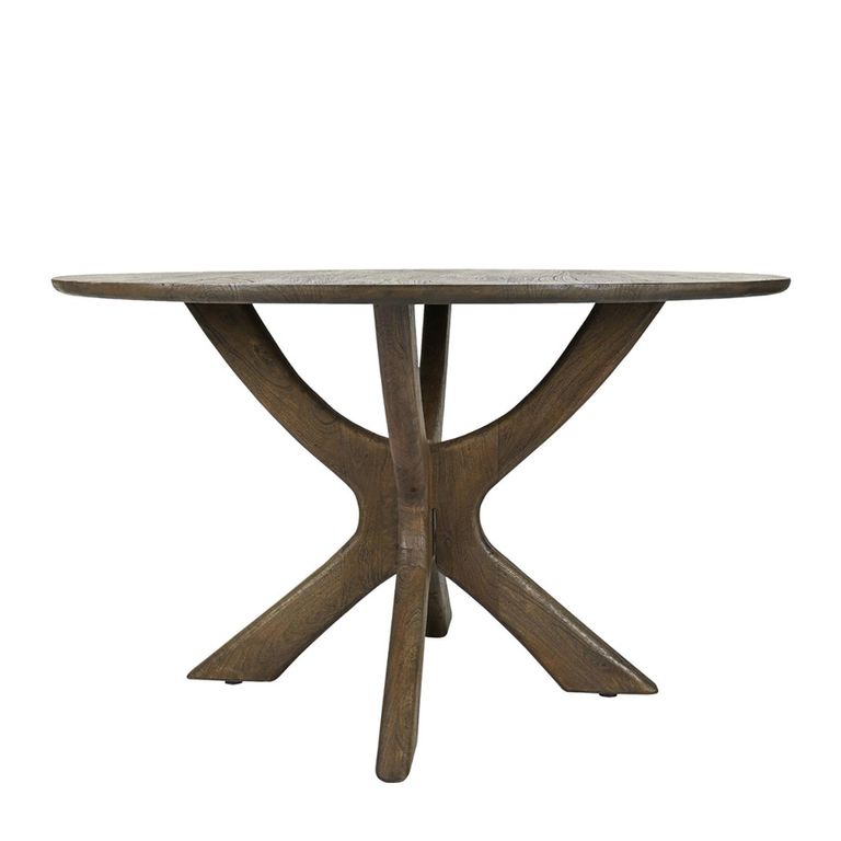 Montereux Dining Table - 130cm - 4 Seater - Round - Spider Legs - Malta - Mango Wood