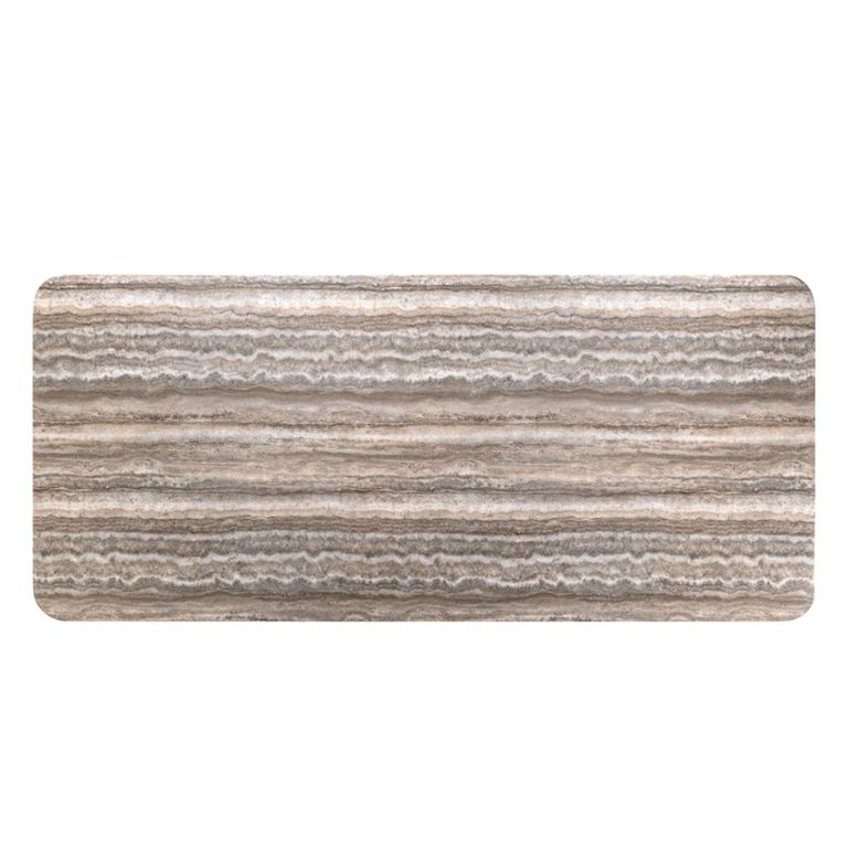 Dulce Dining Table - 225cm - 10 Seater - Double Pedestal - Grey - Marble