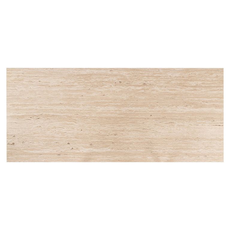 Claremont Dining Table - 230cm - 10 Seater - Pedestal - Brown - Travertine Top