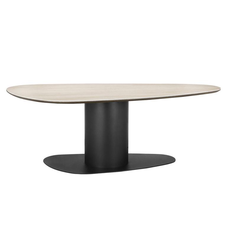 Ritz Beige Ceramic Top 8 Seater Pedestal Dining Table