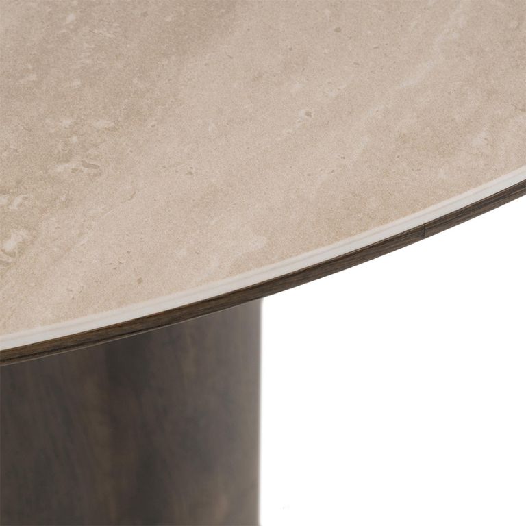 Ritz Dining Table - 120cm - 4 Seater - Round - Pedestal - Ceramic