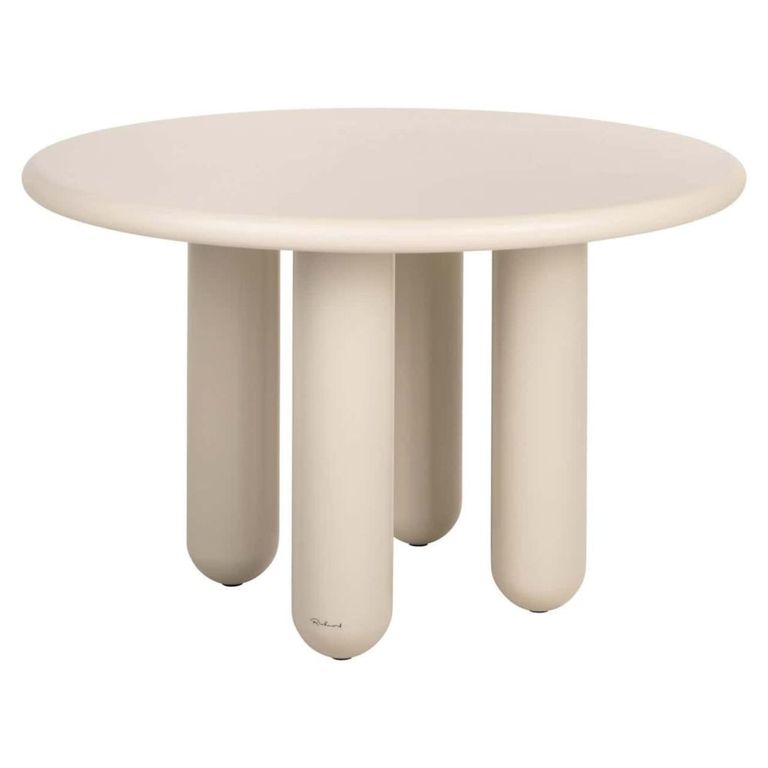 Calma Dining Table - 120cm - 4 Seater - Round - Beige - Recycled Wood