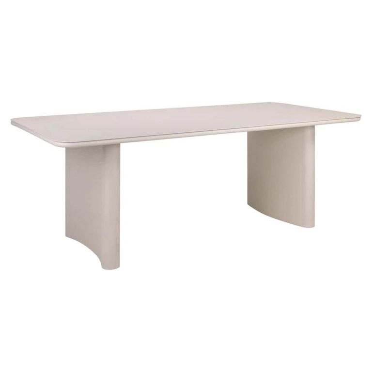 Senza Outdoor Dining Table - 220cm - 10 Seater - Light Beige - Aluminum