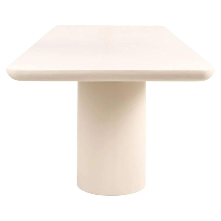 Urban Bloom Outdoor Dining Table - 230cm - 10 Seater - Double Pedestal - Sandstone - Concrete