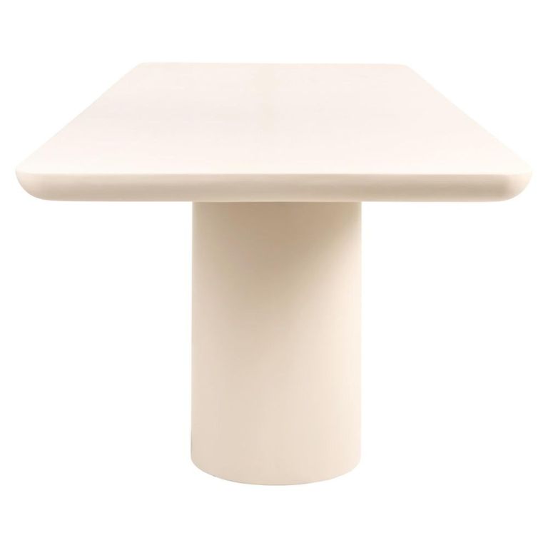 Urban Bloom Outdoor Dining Table - 280cm - 12 Seater - Double Pedestal - Sandstone - Concrete