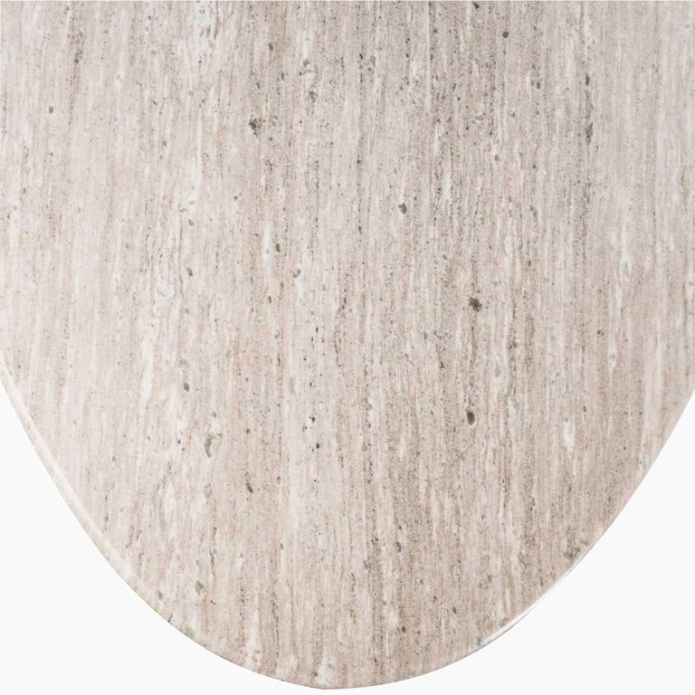 Brodman Grey Marble 8 Seater Oval Pedestal Dining Table
