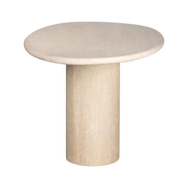 Renaissance Dining Table - 240cm - 10 Seater - Pedestal - Beige - Travertine