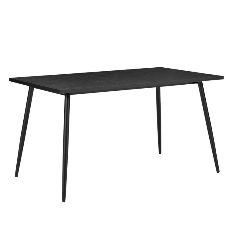Horizon Dining Table - 140cm - 4 Seater - Black - Wood and Metal