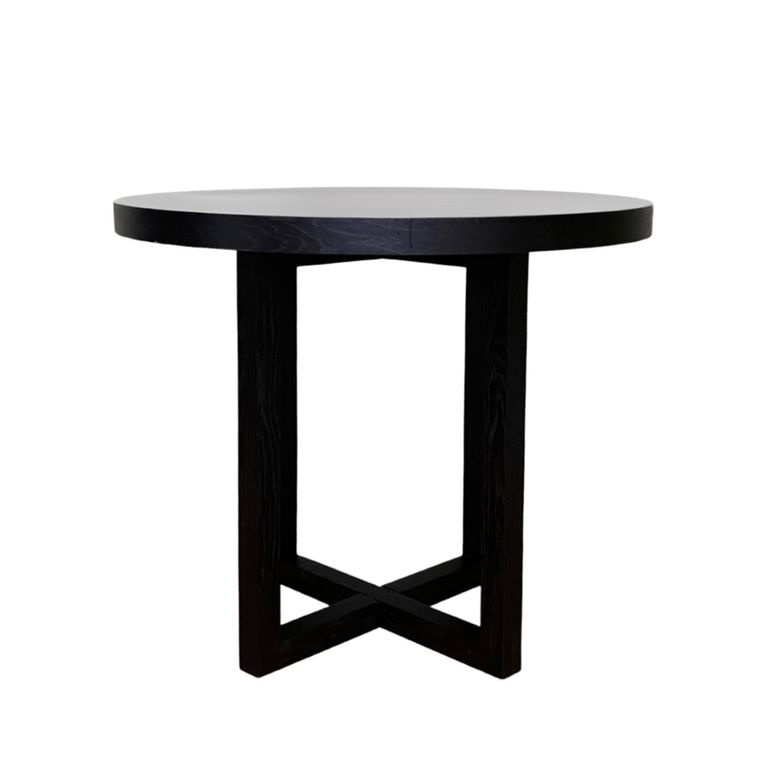 Iris Coffee Table - 90cm - 2 Seater - Round - Wenge Black - Wood