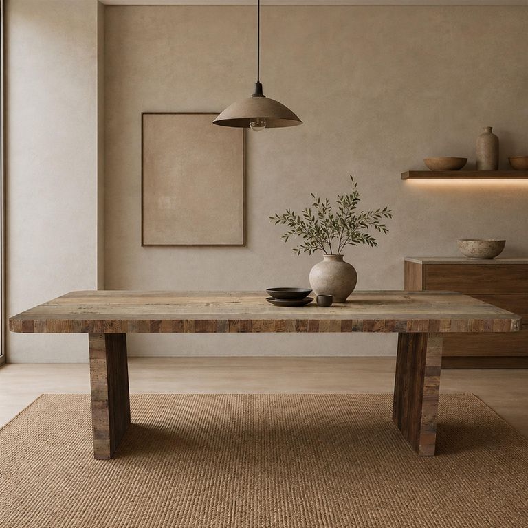 Bassano Dining Table - 240cm - 10 Seater - Natural - Wood