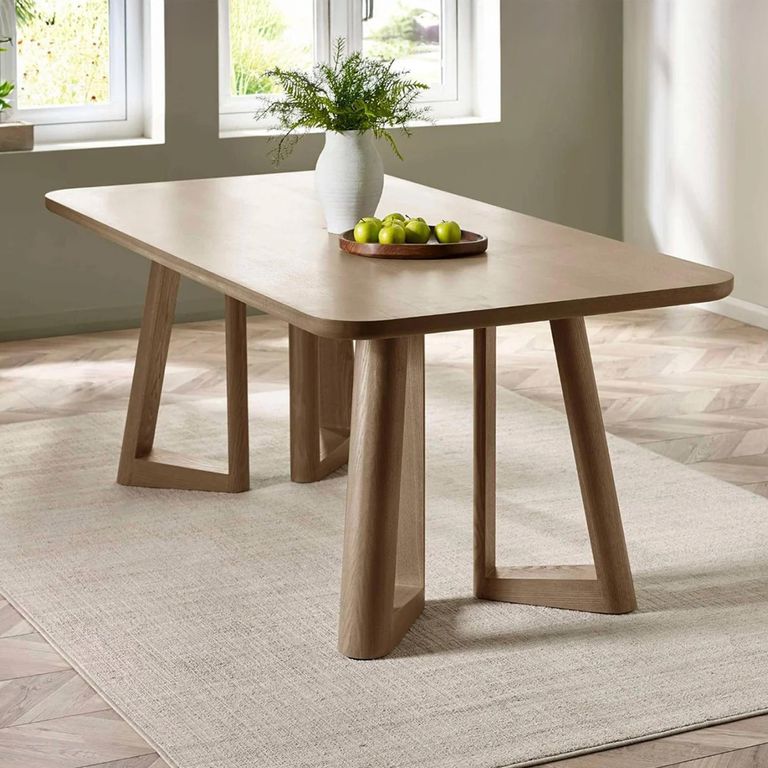 Caravelle Dining Table - 200cm - 8 Seater - Smokey - Oak Effect