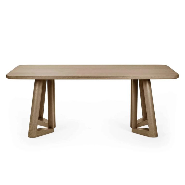 Caravelle Dining Table - 200cm - 8 Seater - Smokey - Oak Effect