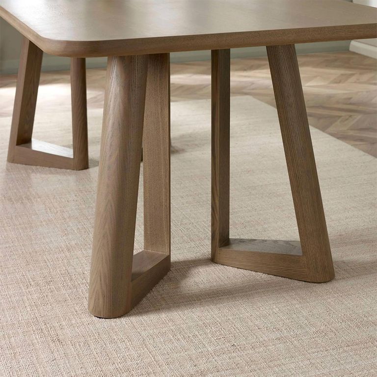 Caravelle Dining Table - 200cm - 8 Seater - Smokey - Oak Effect