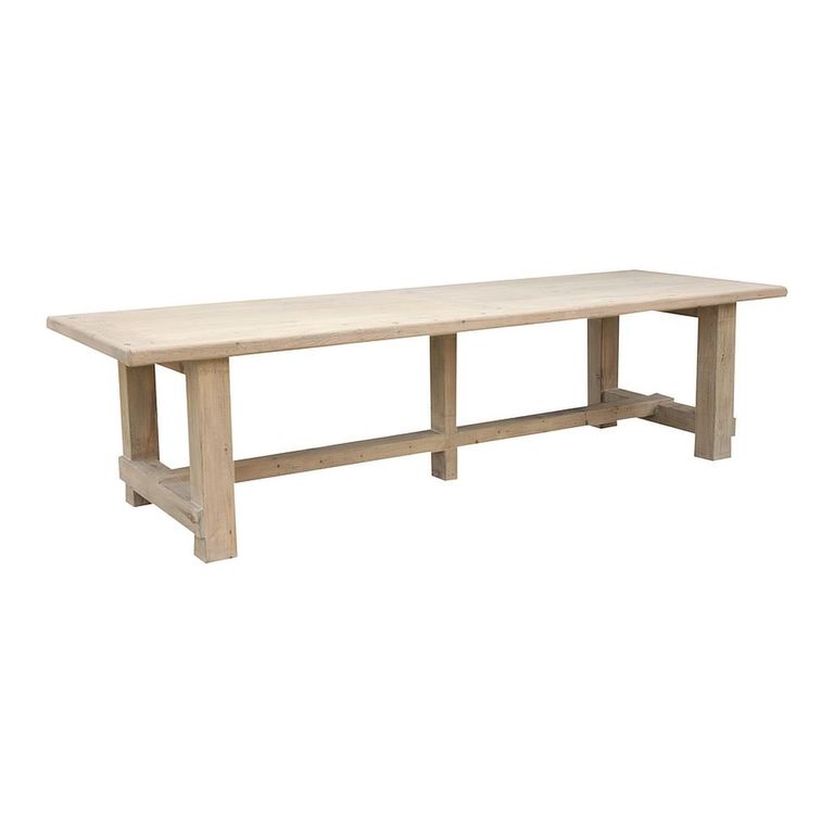 Carbon Dining Table - 240cm - 10 Seater - Natural - Pine Wood