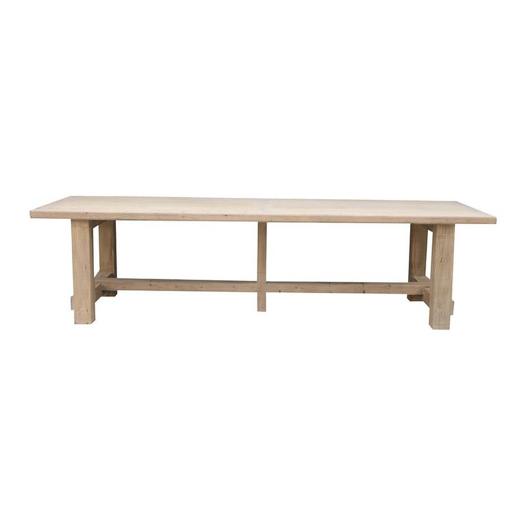 Carbon Dining Table - 240cm - 10 Seater - Natural - Pine Wood
