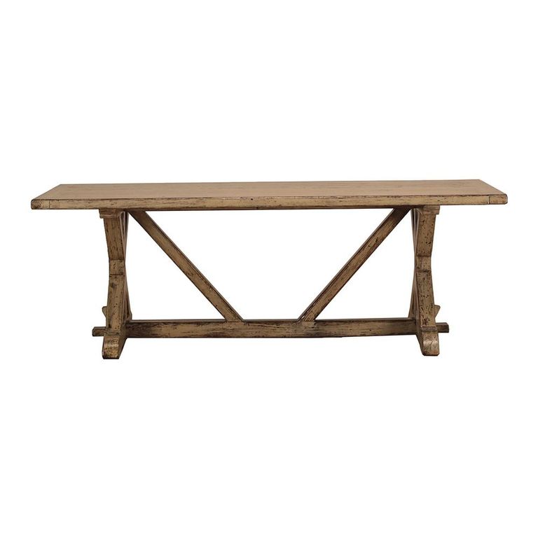 Trestle Dining Table - 250cm - 10 Seater - Rustic Grey - Wooden