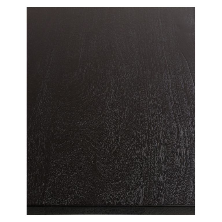 Adam Curved Dining Table - 180cm - 8 Seater - Black - Wooden