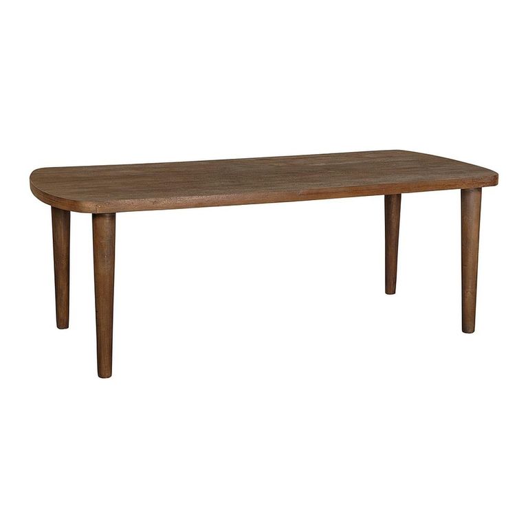 Babel Curved Dining Table - 200cm - 8 Seater - Natural - Wooden