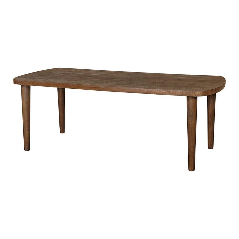 Babel Curved Dining Table - 200cm - 8 Seater - Natural - Wooden