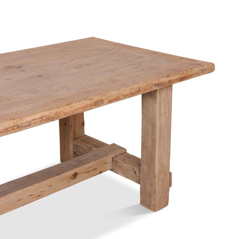 Carbon Refectory Dining Table - 300cm - 12 Seater - Natural - Pine Wood