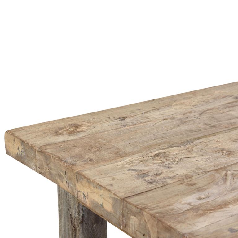 Massive Dining Table - 184cm - 8 Seater - Rustic Natural - Wooden