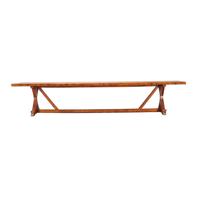 Refectory Dining Table - 500cm - 16 Seater - Orange - Wooden
