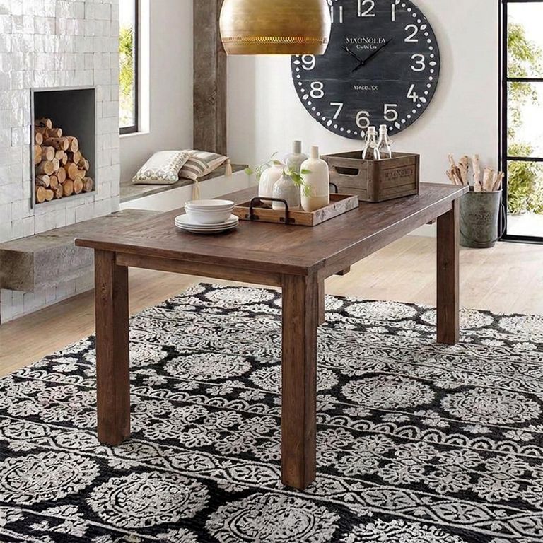 Floris Dining Table - 160cm - 6 Seater - Brown - Recycled Teak Wood