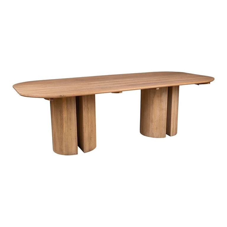 Cerchi Dining Table - 244cm - 10 Seater - Natural - Wooden