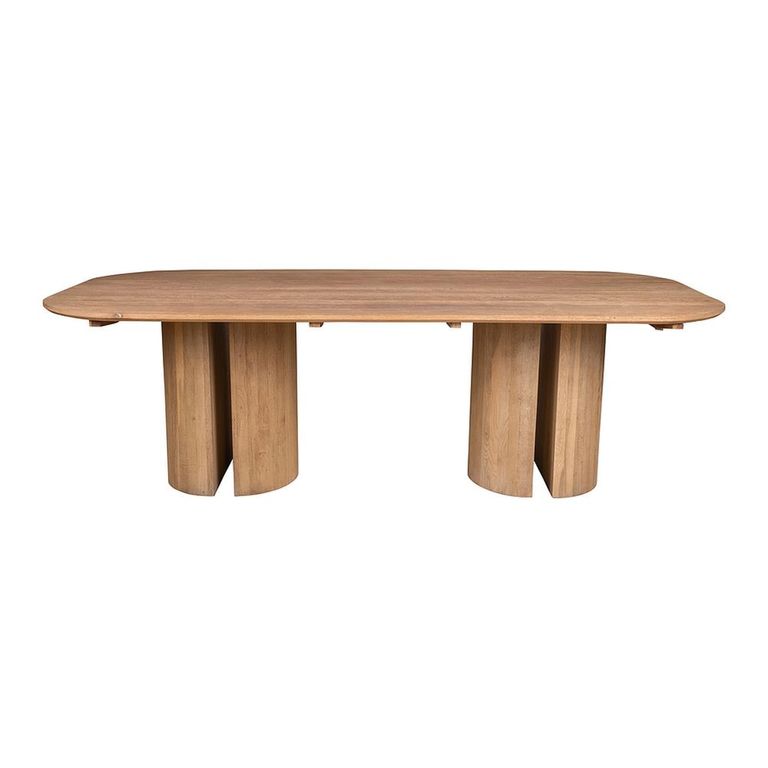 Cerchi Dining Table - 244cm - 10 Seater - Natural - Wooden