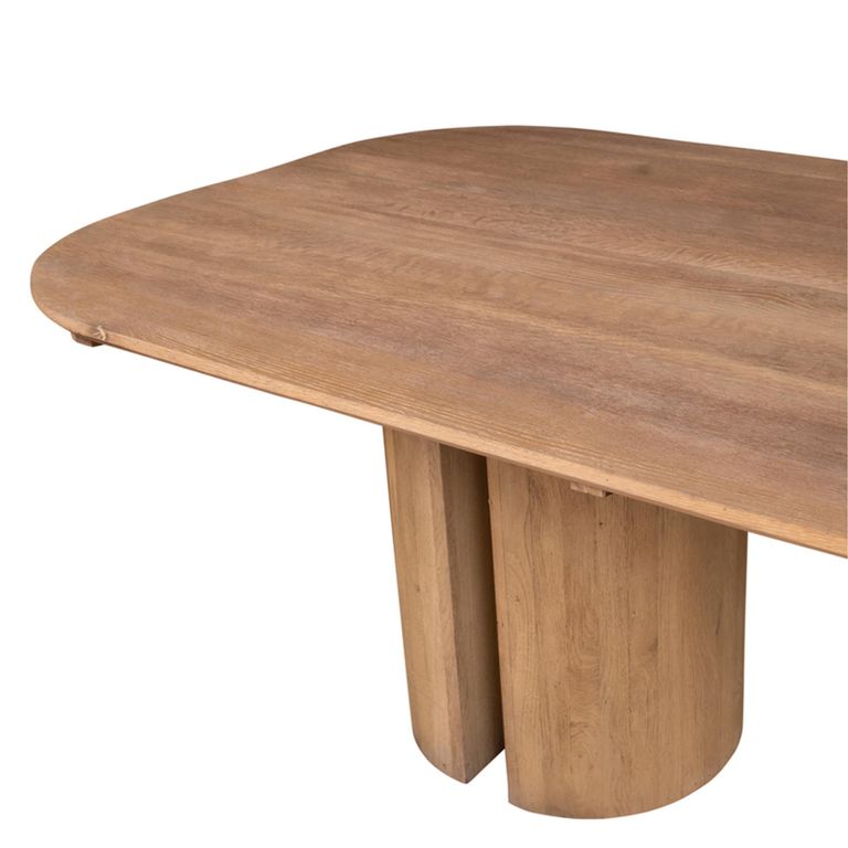 Cerchi Dining Table - 244cm - 10 Seater - Natural - Wooden