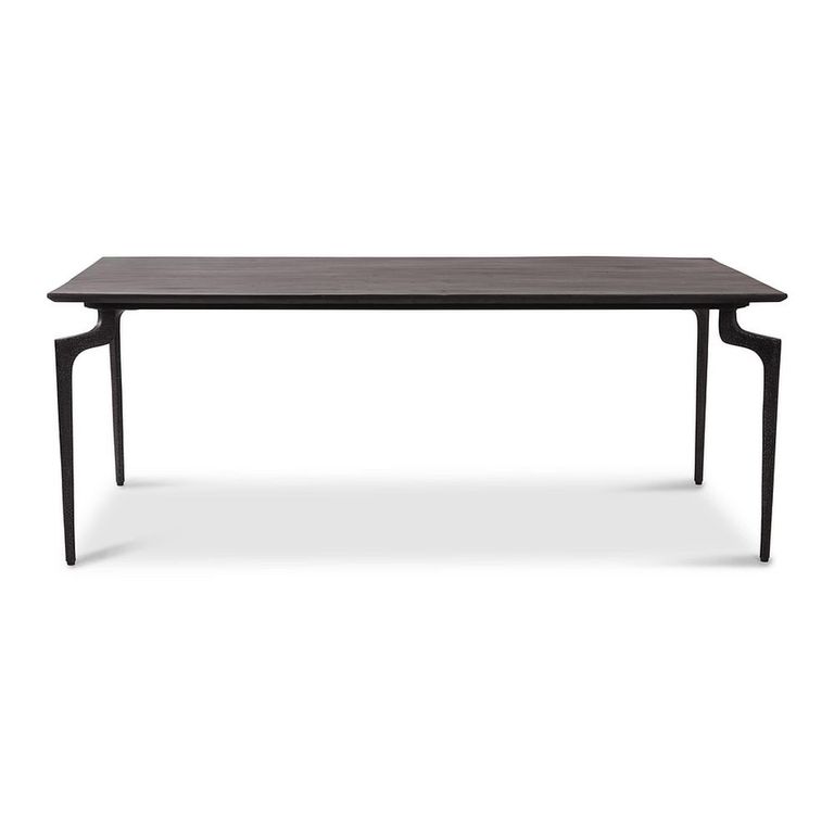Jake Dining Table - 200cm - 8 Seater - Black - Recycled Wood and Metal